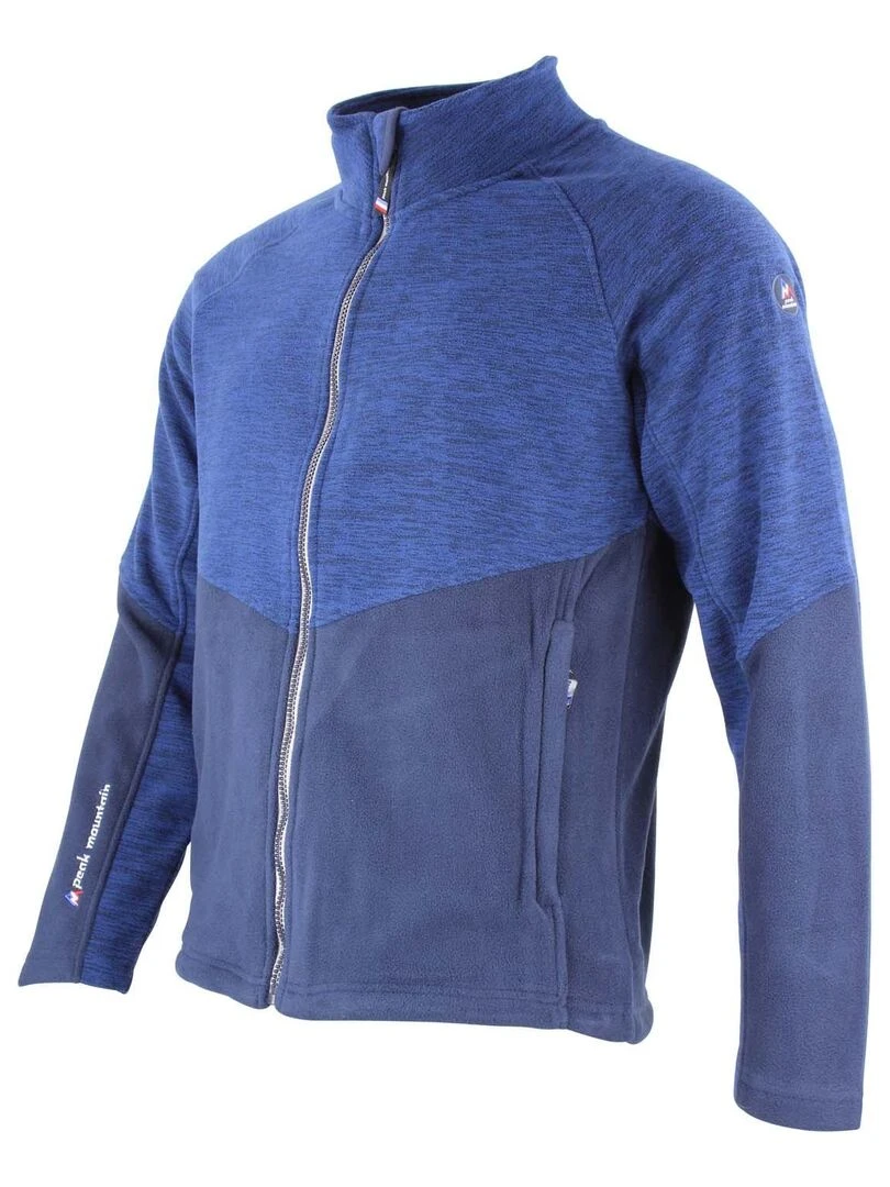 Blouson polaire homme CROCUS   PEAK MOUNTAIN   Bleu marine