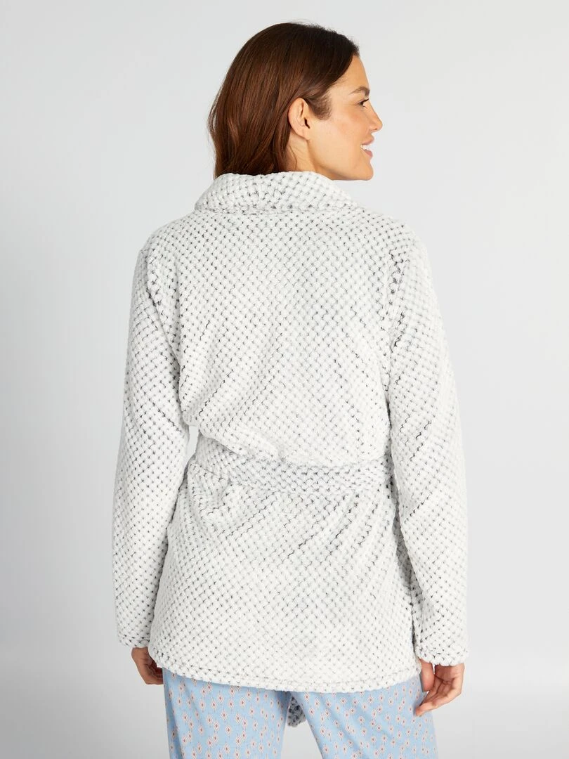 Peignoir en polaire Gris