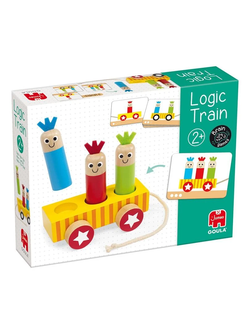 Logic train en bois a assembler N/A