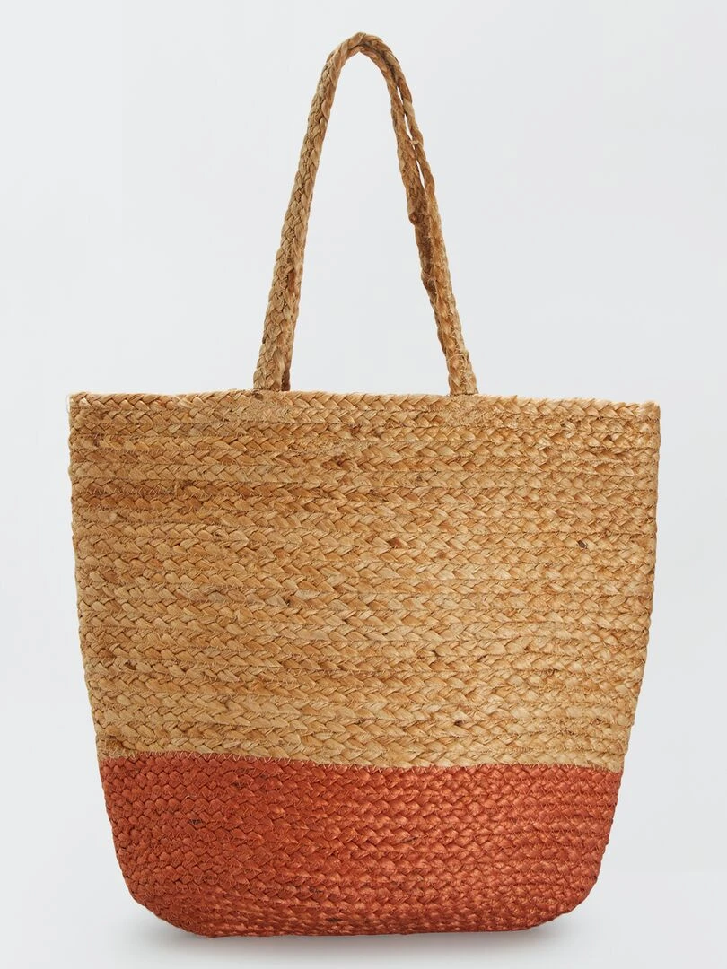 Sac cabas bicolore Orange