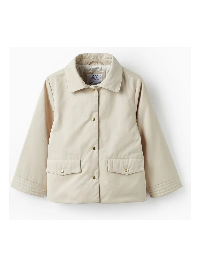 Manteau Matelassé avec Capuche pour Fille ATLANTIC COMPANY Beige clair