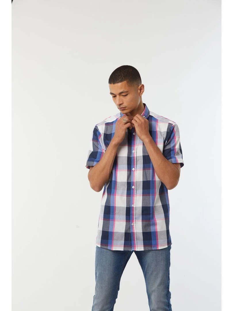 Lee Cooper   Chemise manches courtes coton relax DOPLIS   Rose fushia