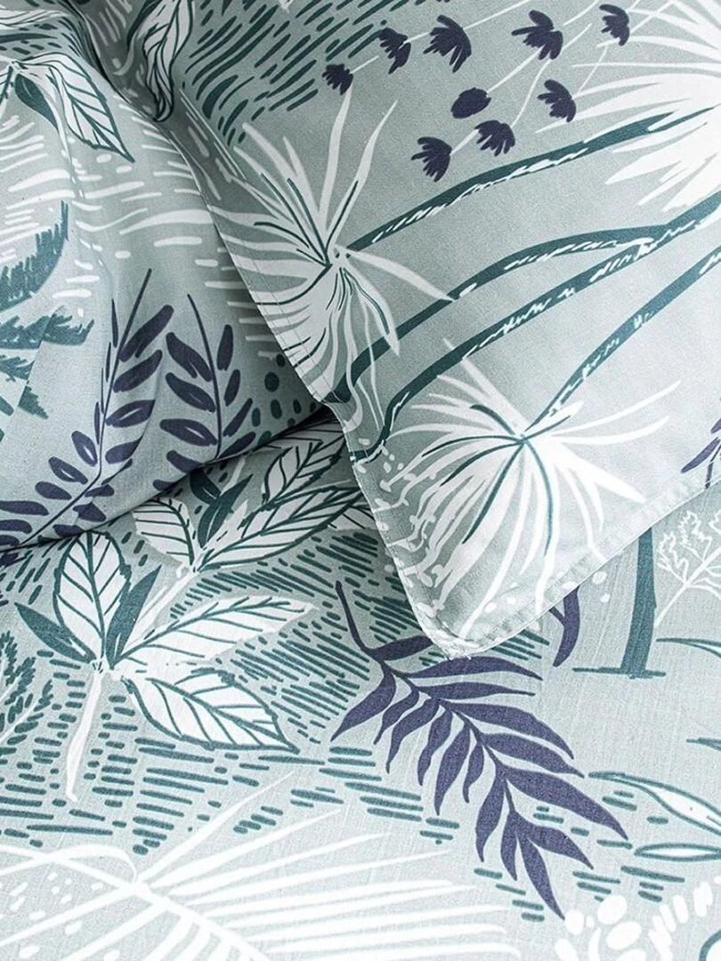 Housse de couette  Sunshine Jungla + taie(s) 100% coton 57 fils   Vert