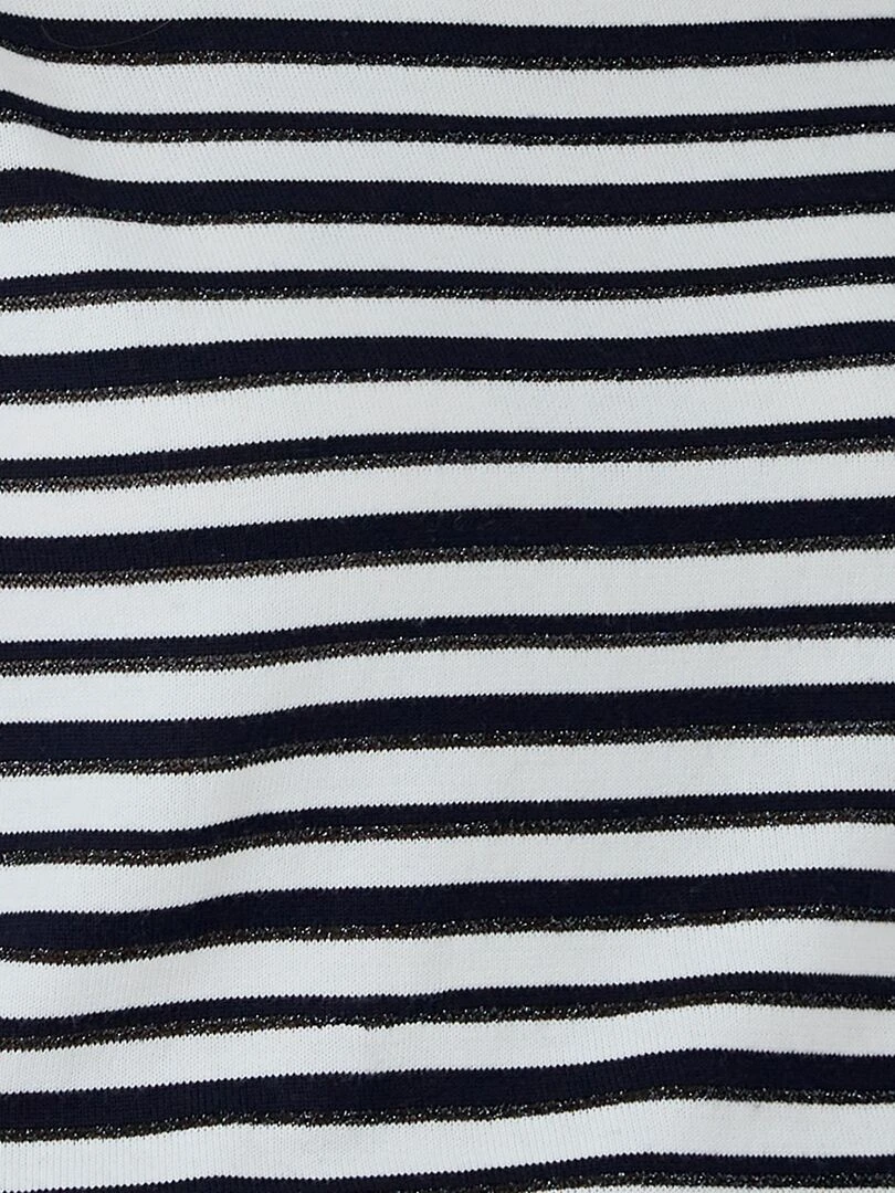 Marinière rayures brillantes   Damart   Bleu marine