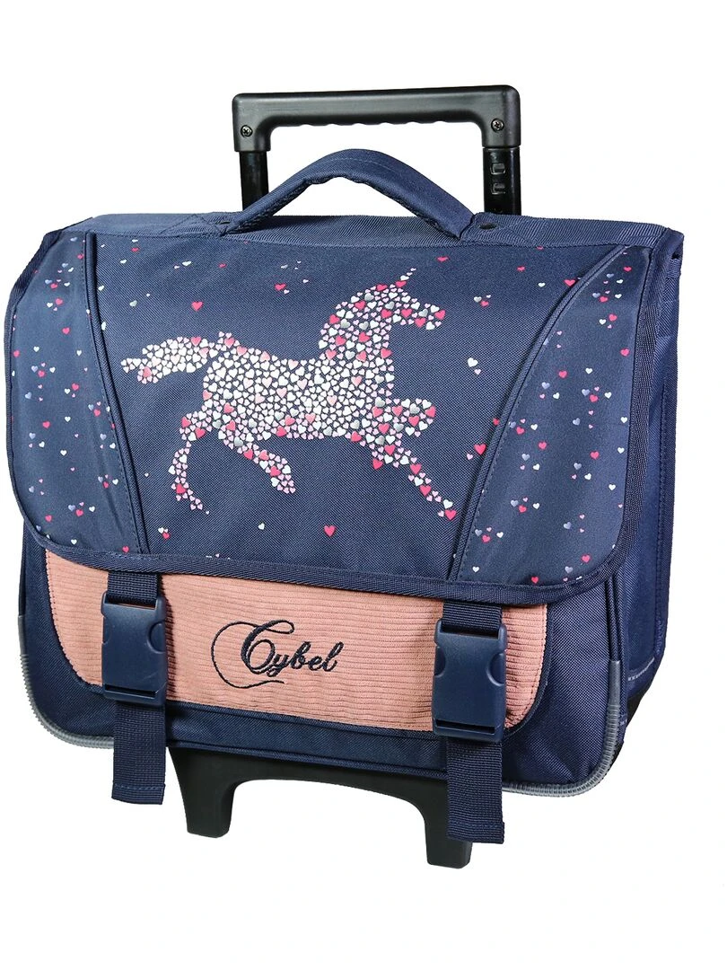 BAGTROTTER Cartable à roulettes 38 cm Cybel Bleu Bleu