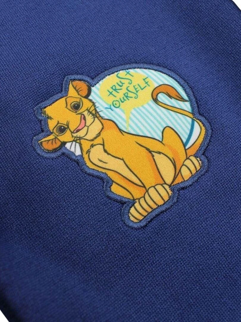 Disney   Pantalon De Jogging garçon imprimé Le Roi Lion   Bleu marine