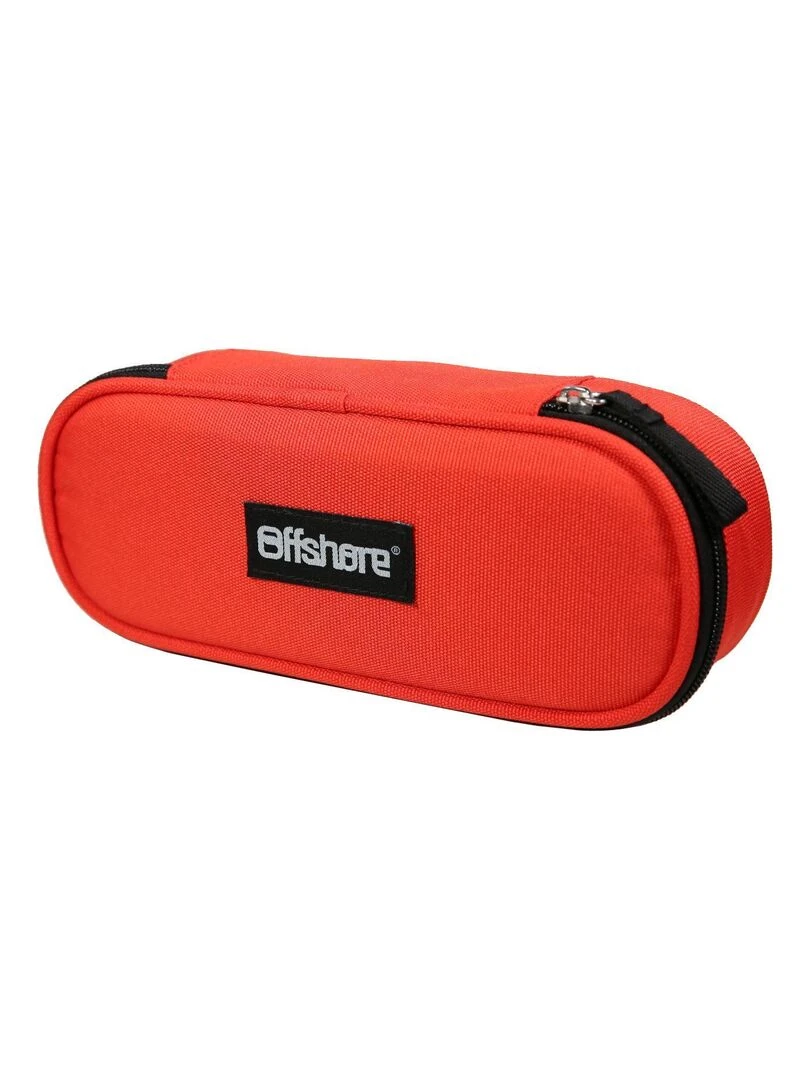 BAGTROTTER Trousse scolaire ovale Plumier Offshore Rouge Rouge