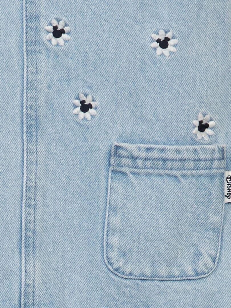 Robe salopette en denim 'Mickey' Bleu