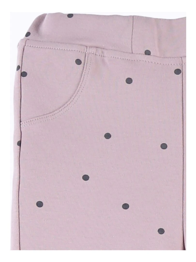 Jegging à pois  sépia   Noukie's   Rose