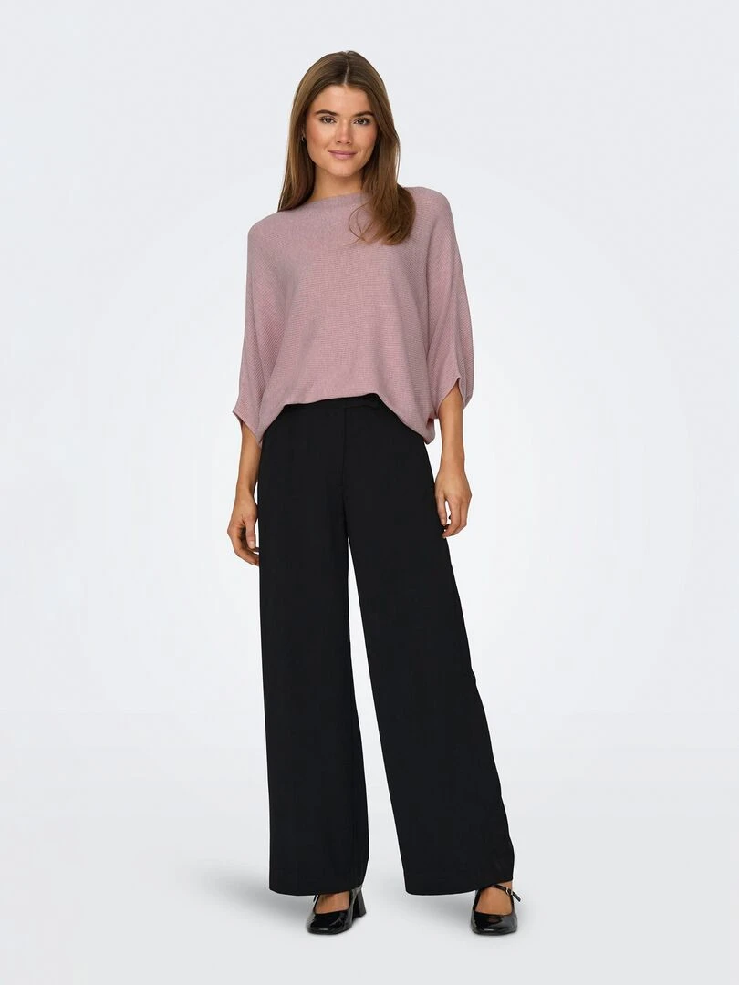 Pull 'JDY' manches chauves souris Rose