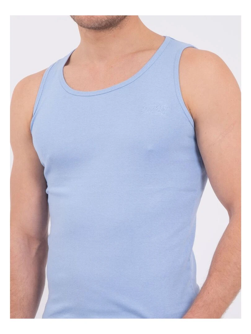 Débardeur pur coton organique WILL III   Bleu ciel