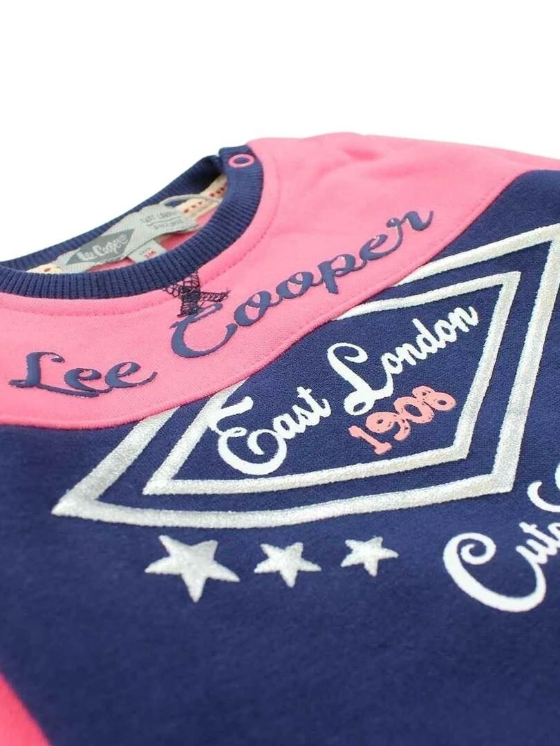 Lee Cooper   Ensemble ​​Sweat pantalon bébé fille Imprimé Lee Cooper   Rose