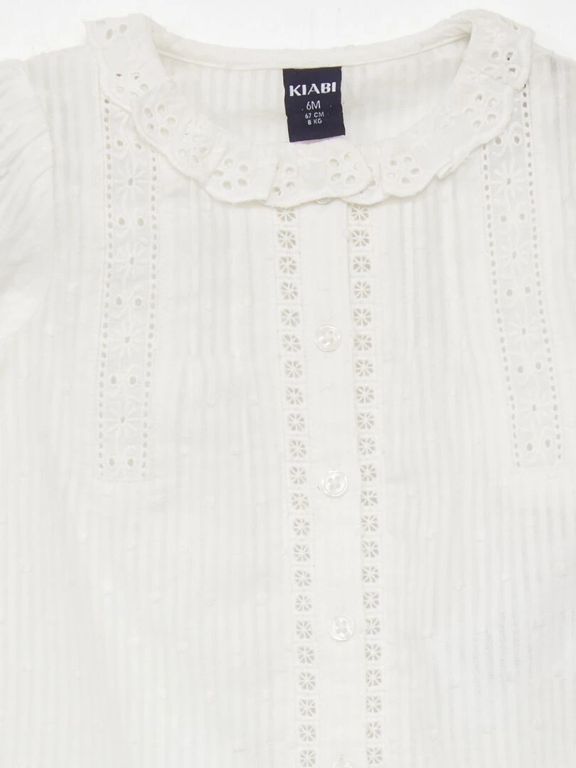 Ensemble de cérémonie à plumetis   2 pièces   Beige