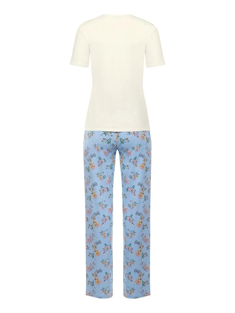 Pyjama pantalon top manches courtes Posh   Bleu