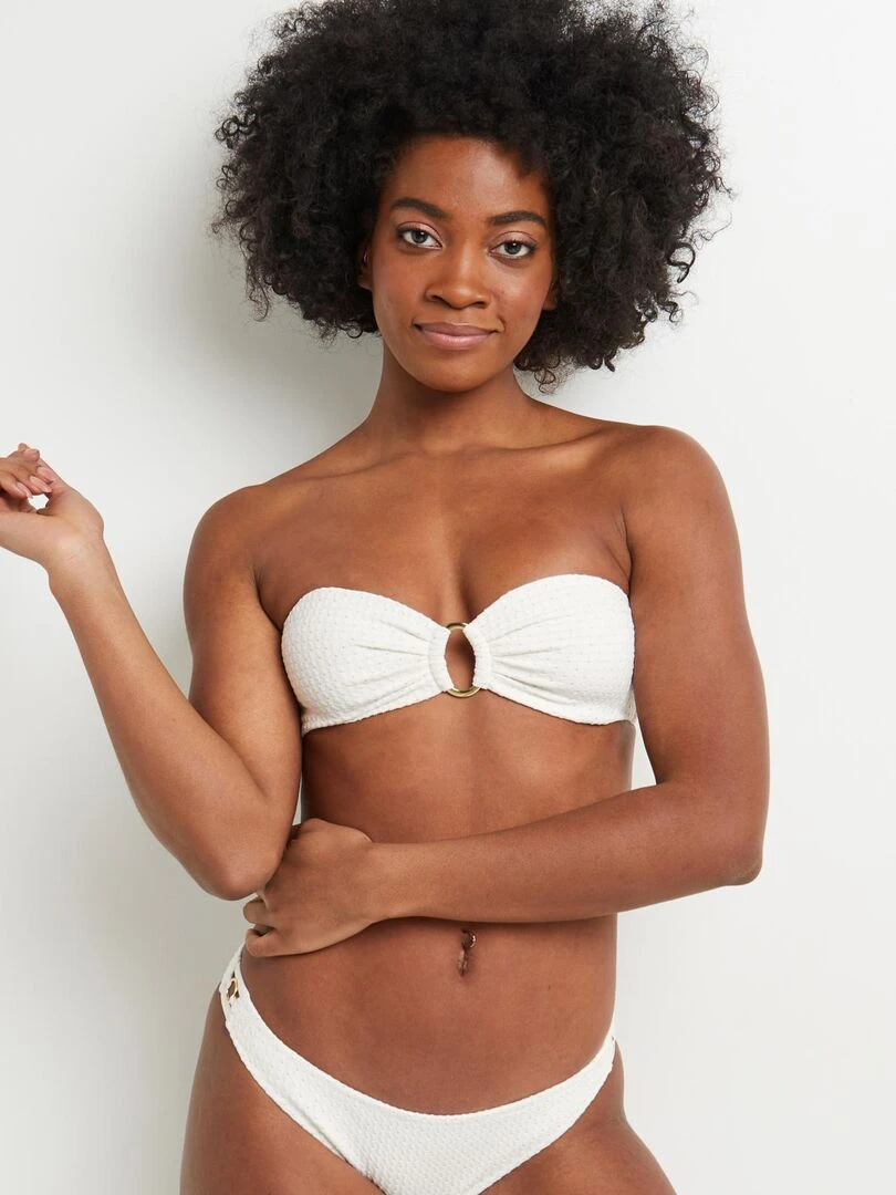 Maillot de bain triangle Maud RougeGorge Lingerie Blanc