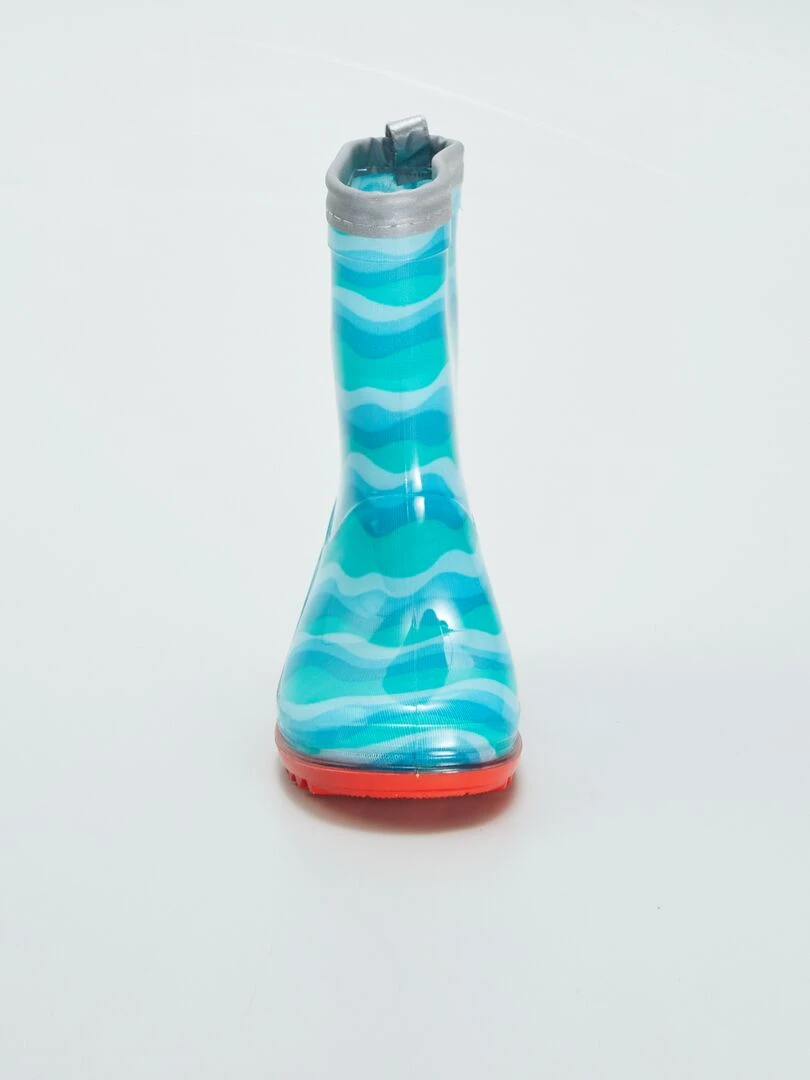 Bottes de pluie 'poissons'   bleu