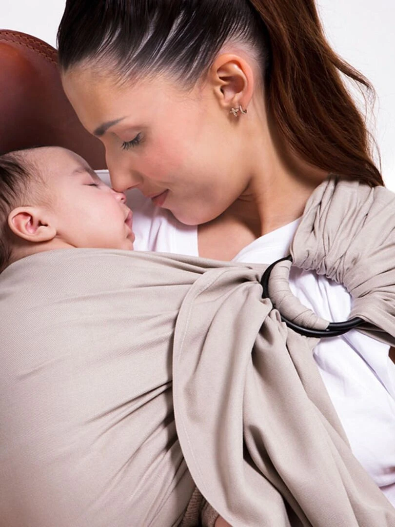 Echarpe Tissée Sans Nœud   Or Blanc   Blanc nacré