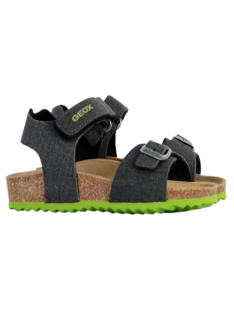 Sandale Cuir Enfant Geox Ghita   Noir