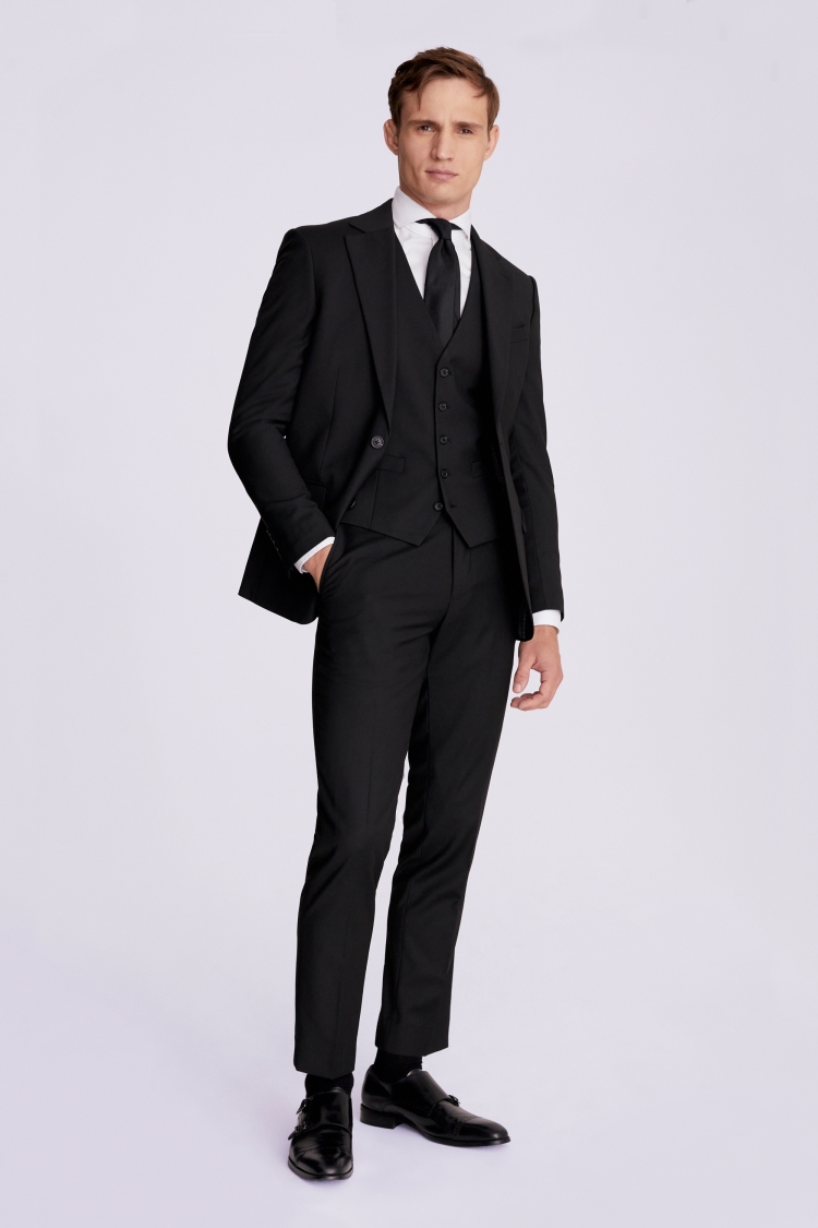 Tailored Fit Grey Stretch Jacket   Buy Online at Moss