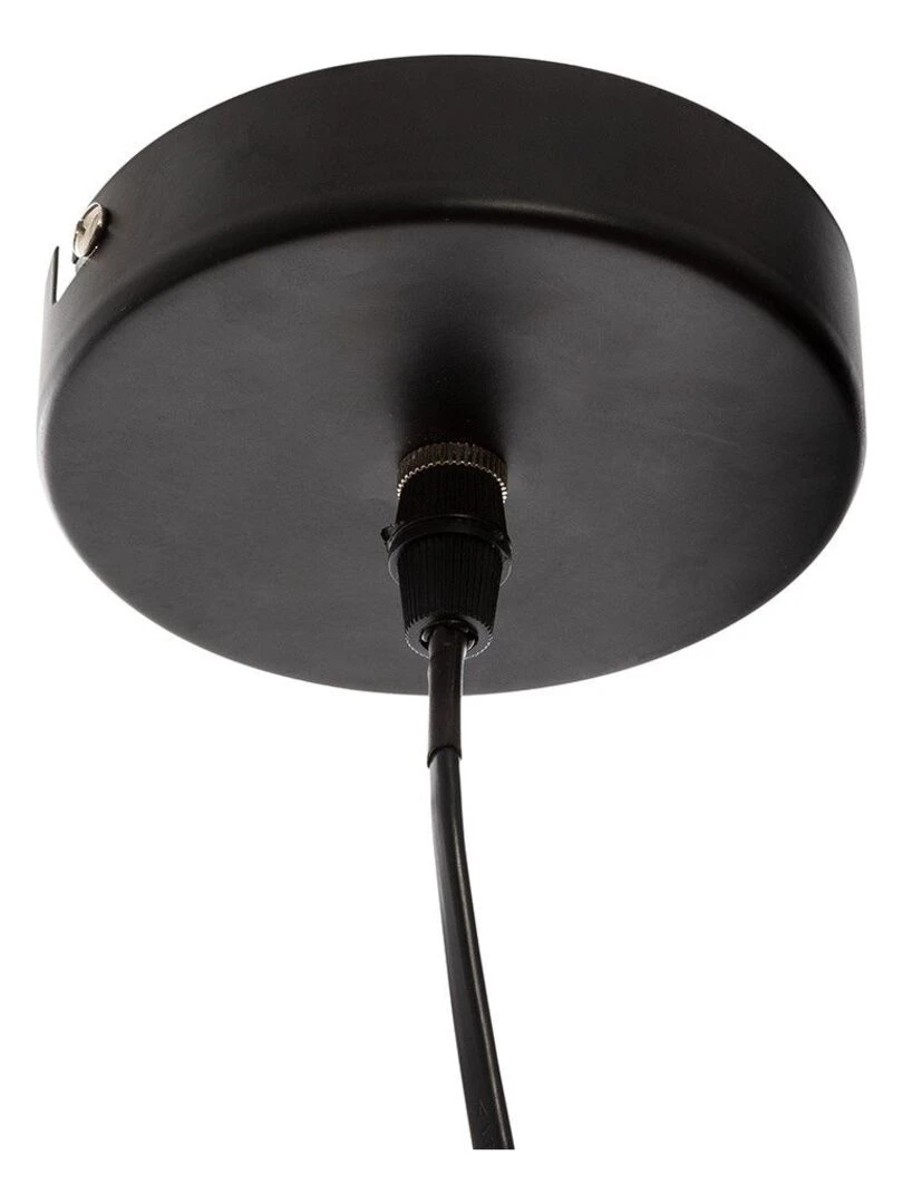 Suspension métal et rotin Alara noir D69.5   Noir