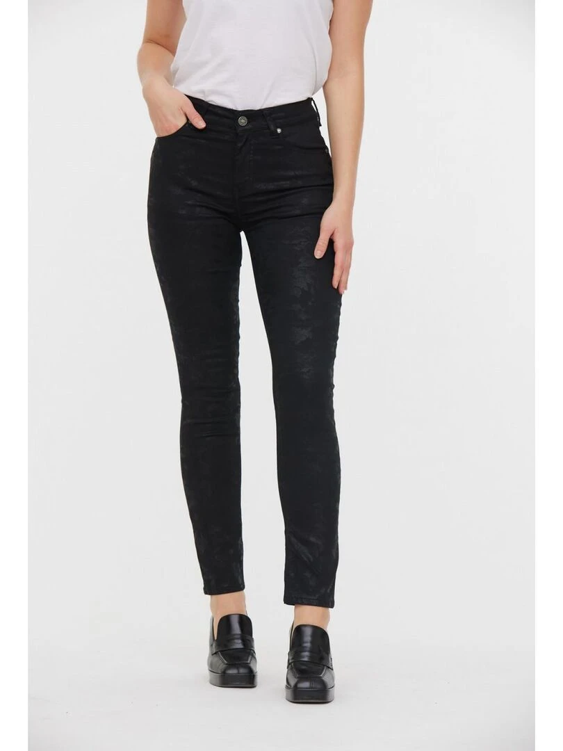 Lee Cooper Pantalon coton slim LC135 Noir