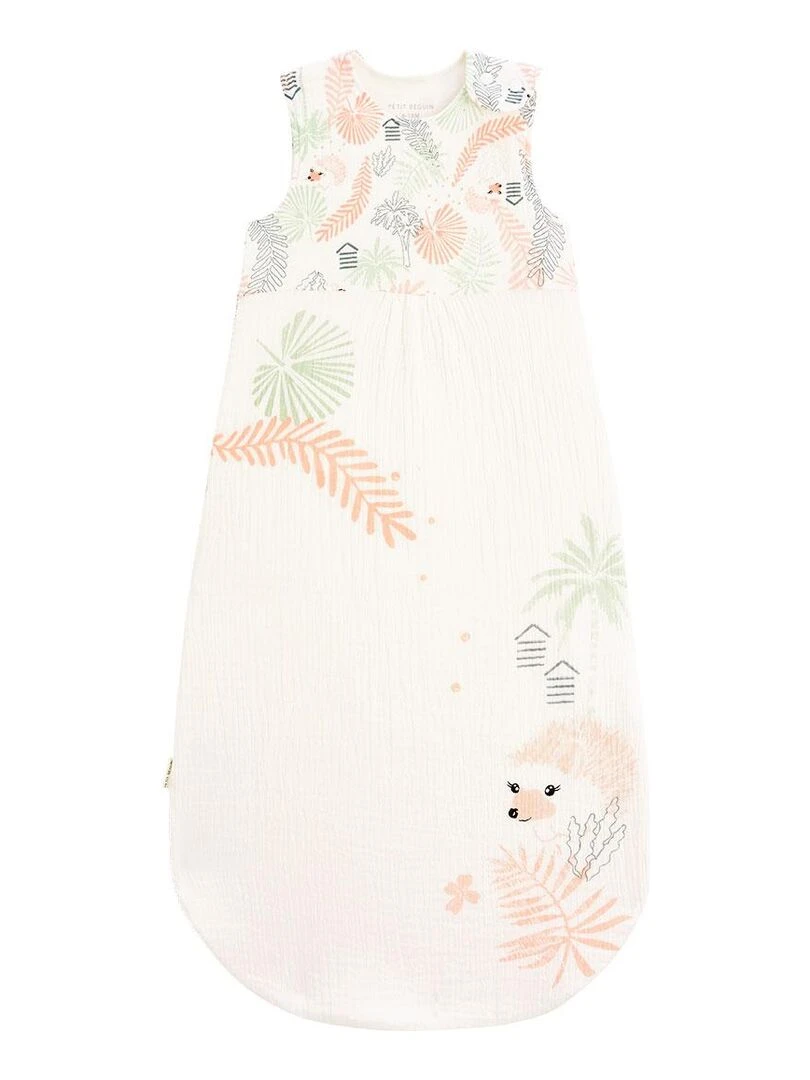Gigoteuse d'été en gaze de coton Cilaos Orange corail