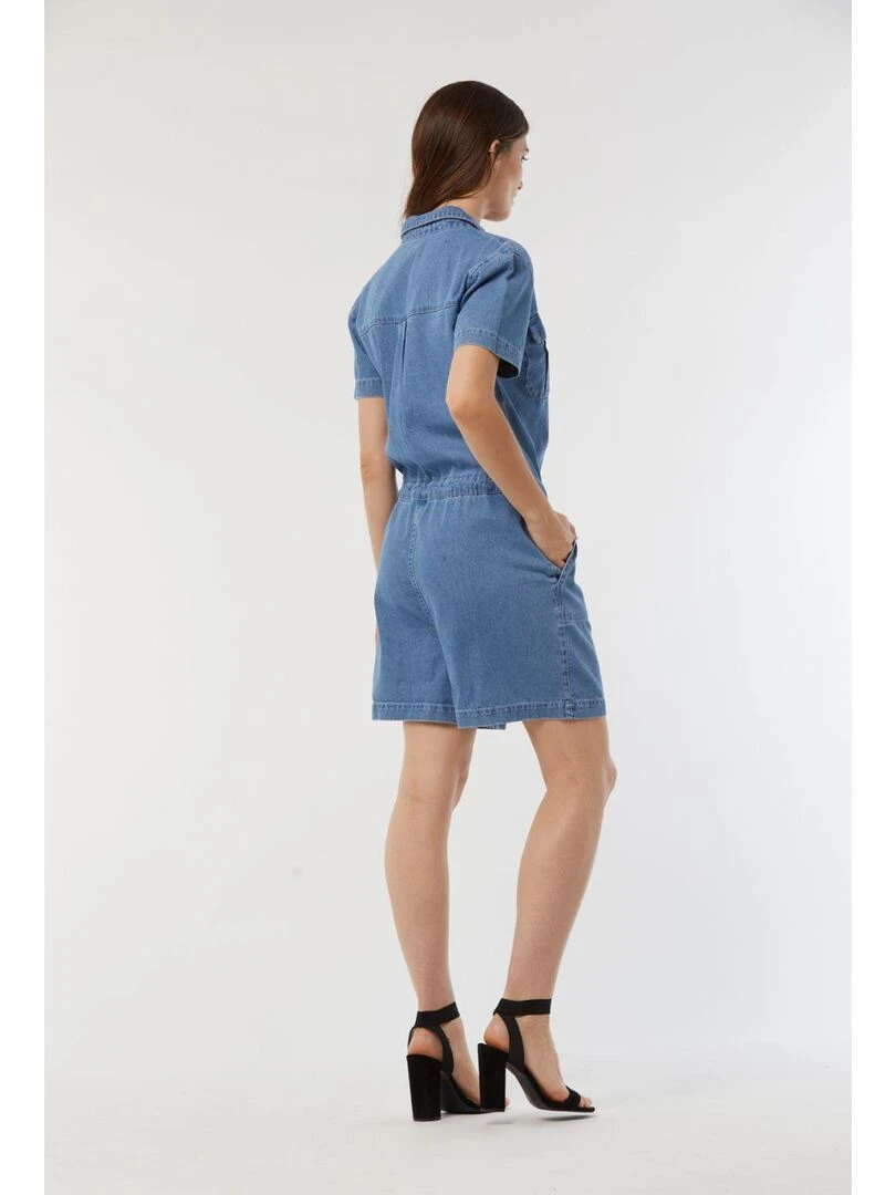 Lee Cooper   Combinaison manches courtes coton regular TUXIE   Bleu