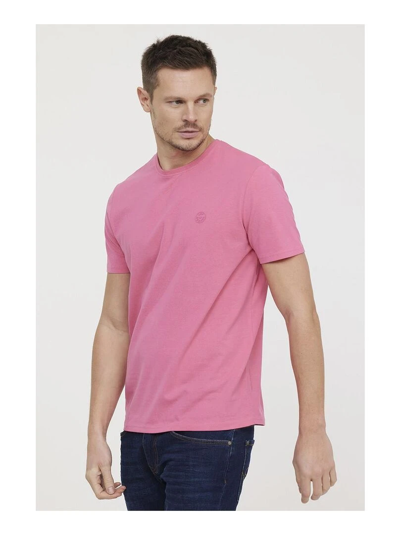 Lee Cooper   T shirt manches courtes coton regular AREO   Rose
