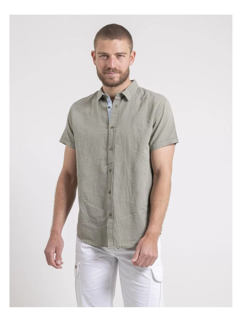 Chemise manches courtes DEMIKA Kaki