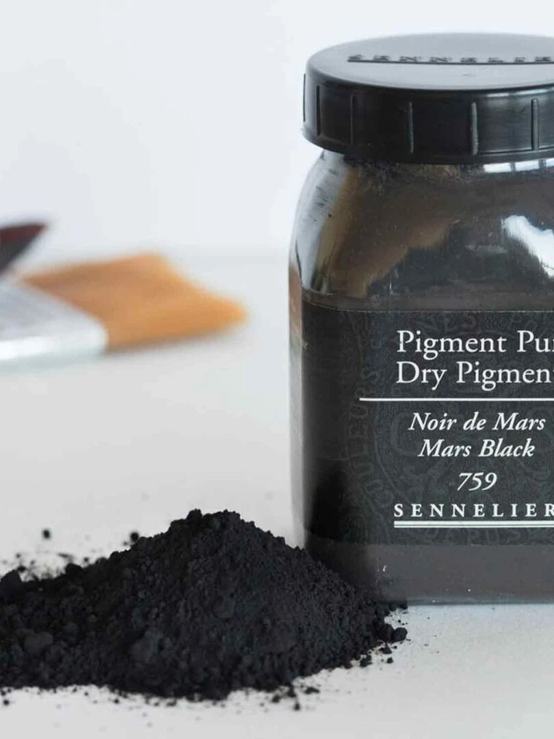 Pigment pour création de peinture   pot 180 g   Noir de Mars   N/A