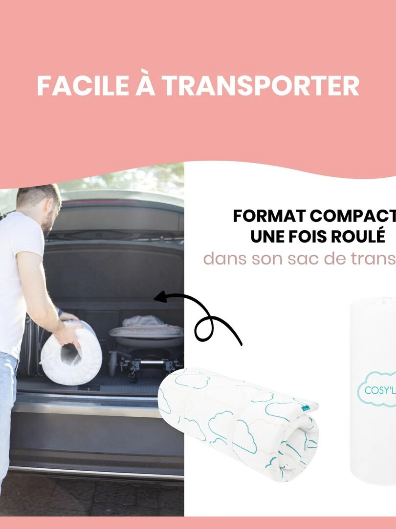 Matelas Nomade cosy'lite Babymoov   Blanc