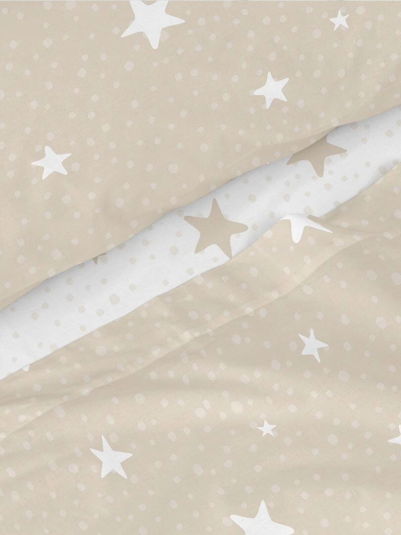 Parure de lit 2 pièces Little star "Happyfriday"   Beige