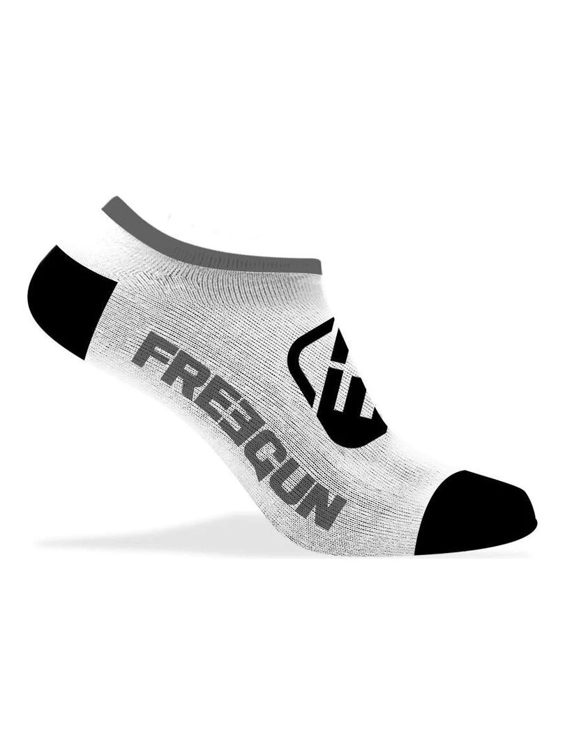 Lot de 5 Paires de Chaussette Socquettes Homme Freegun   Blanc