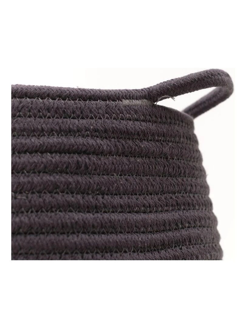 Panier long tressé 'LA FACTORY' 'TODAY' Gris