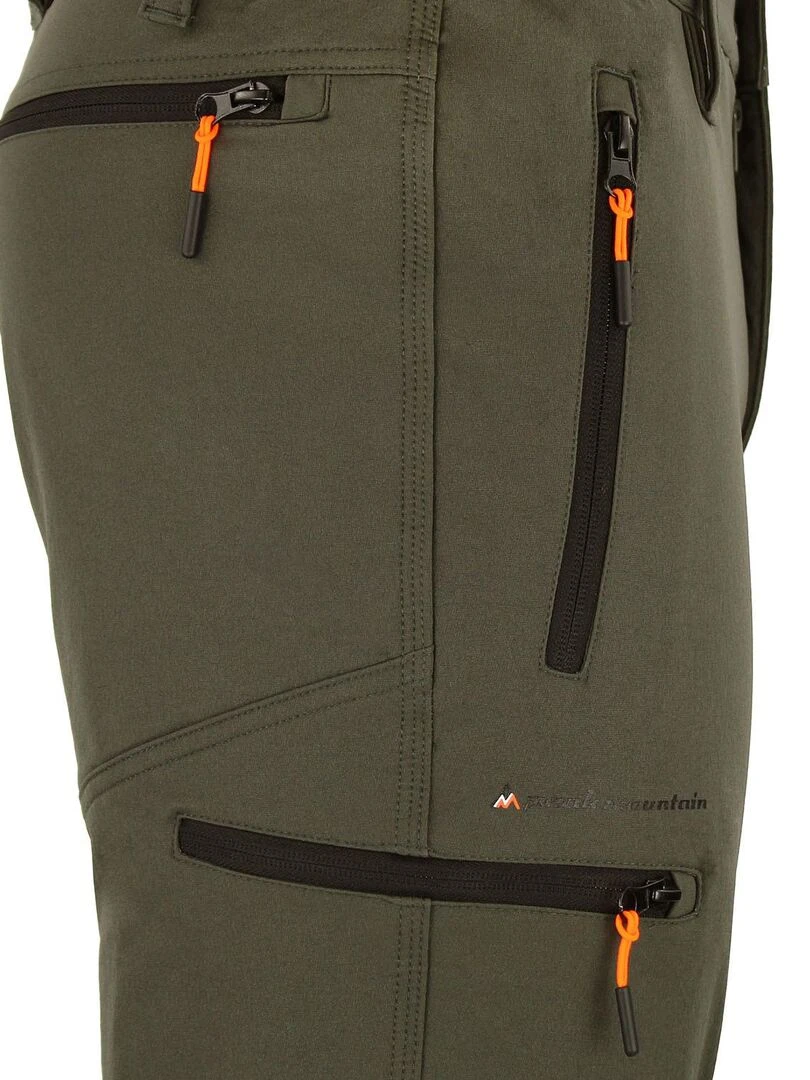 Pantalon de randonnée homme CEBOR   PEAK MOUNTAIN   Kaki