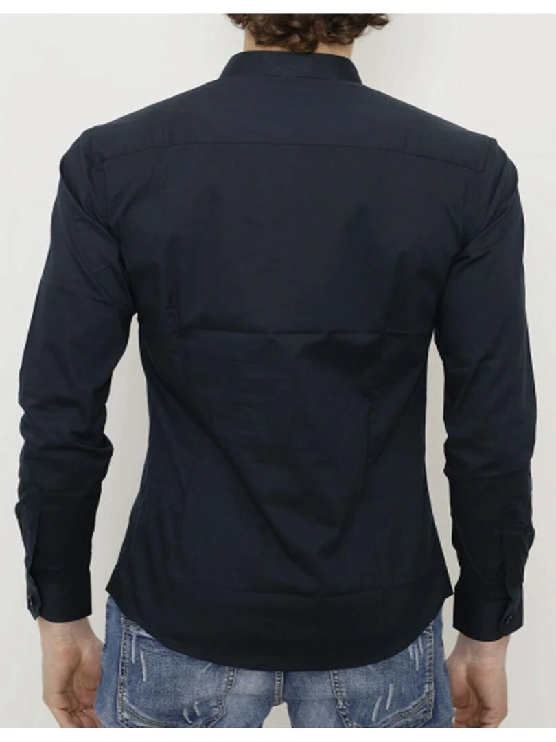 Chemise Col Mao Kebello   Noir Noir