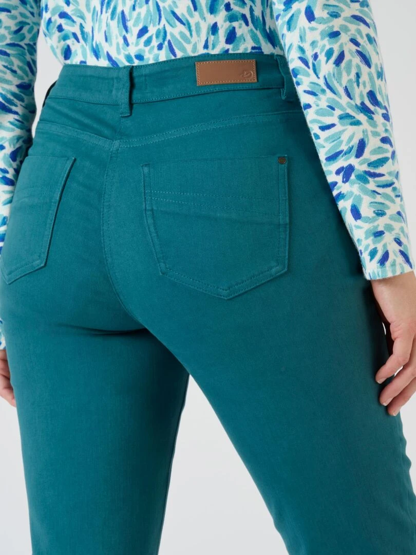 Jean coupe droite Perfect Fit by Damart   Damart   Bleu turquoise
