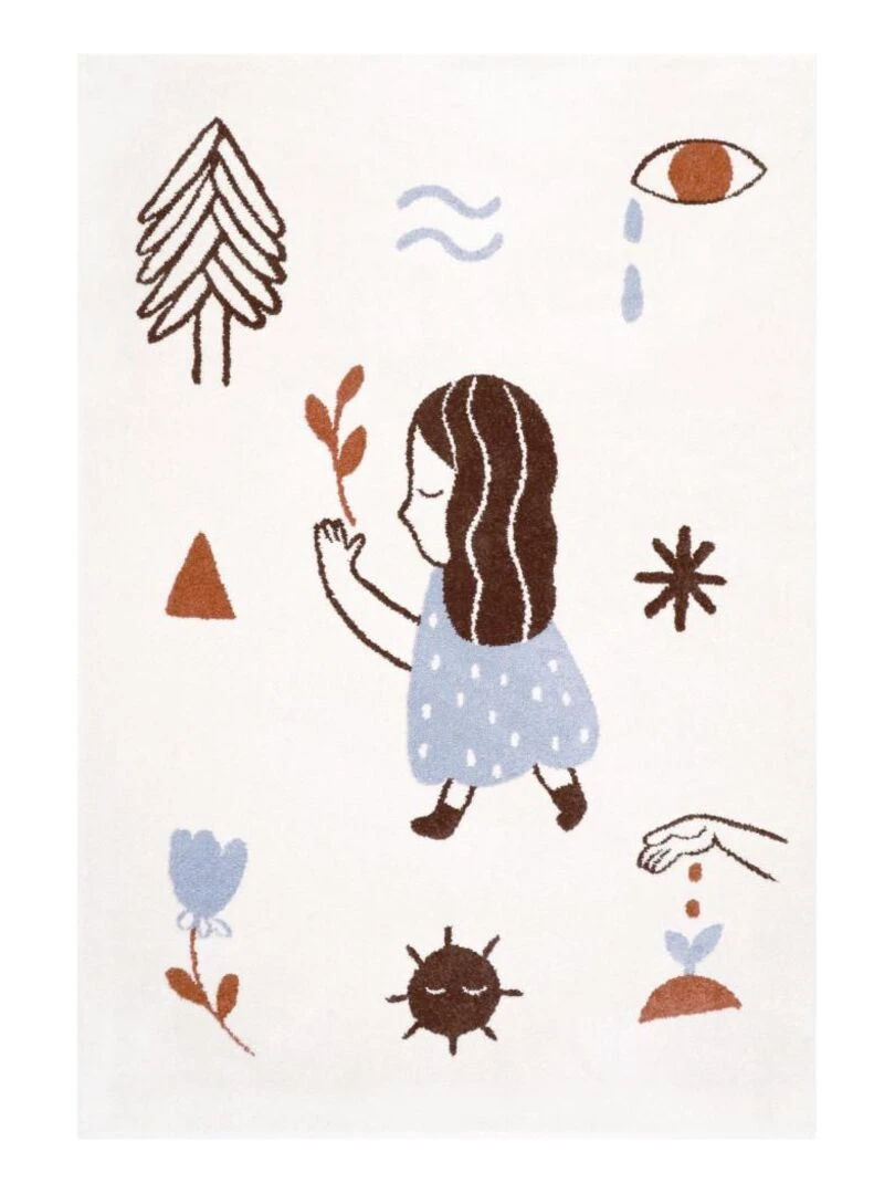 Tapis Enfant Love By Marta Abad Blay par Nattiot Nattiot Multicolore