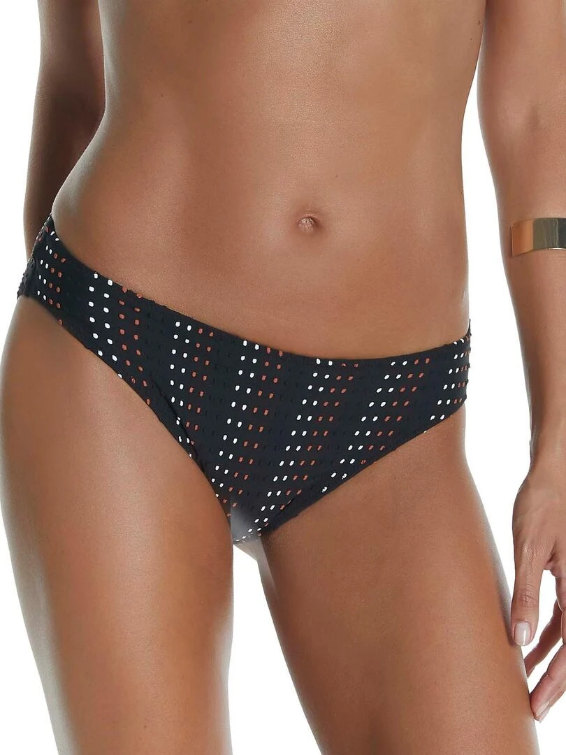 Bas maillot slip de bain bikini Plumetti noir Noir