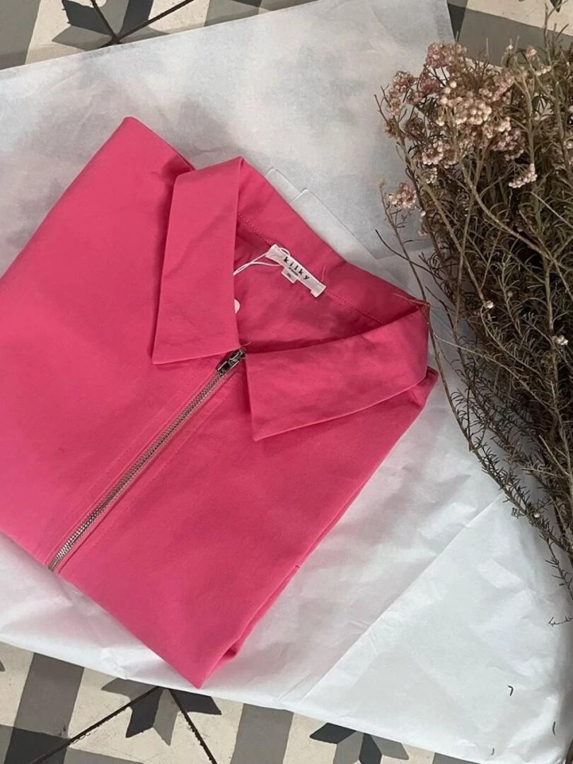 Combishort uni rose Rose
