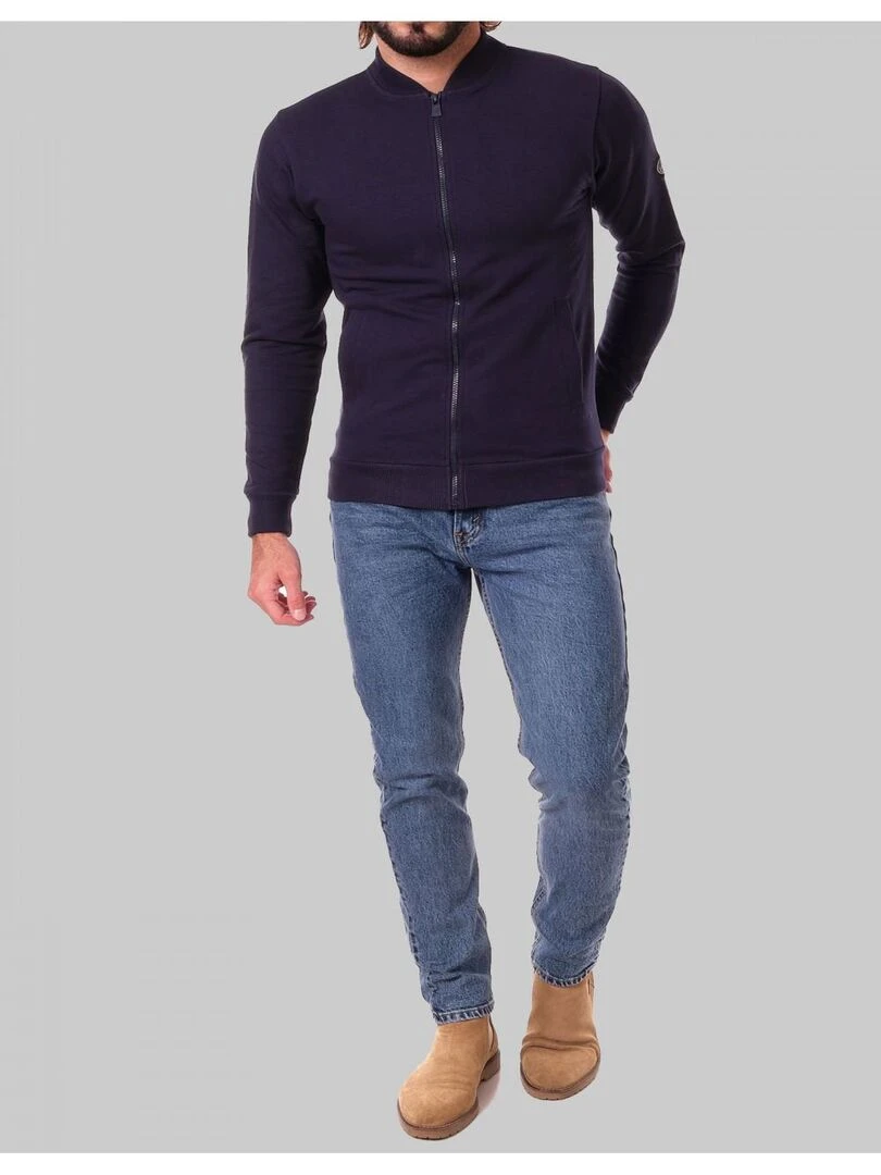 Gilet zippé Kebello   Bleu marine