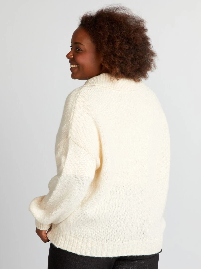 Pull en maille épaisse   Beige