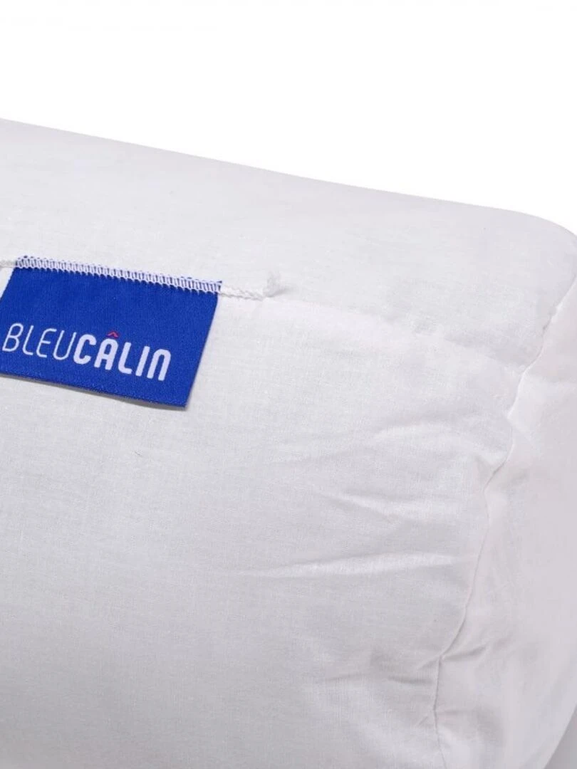 Bleu Câlin   Traversin moelleux coton bio   Blanc