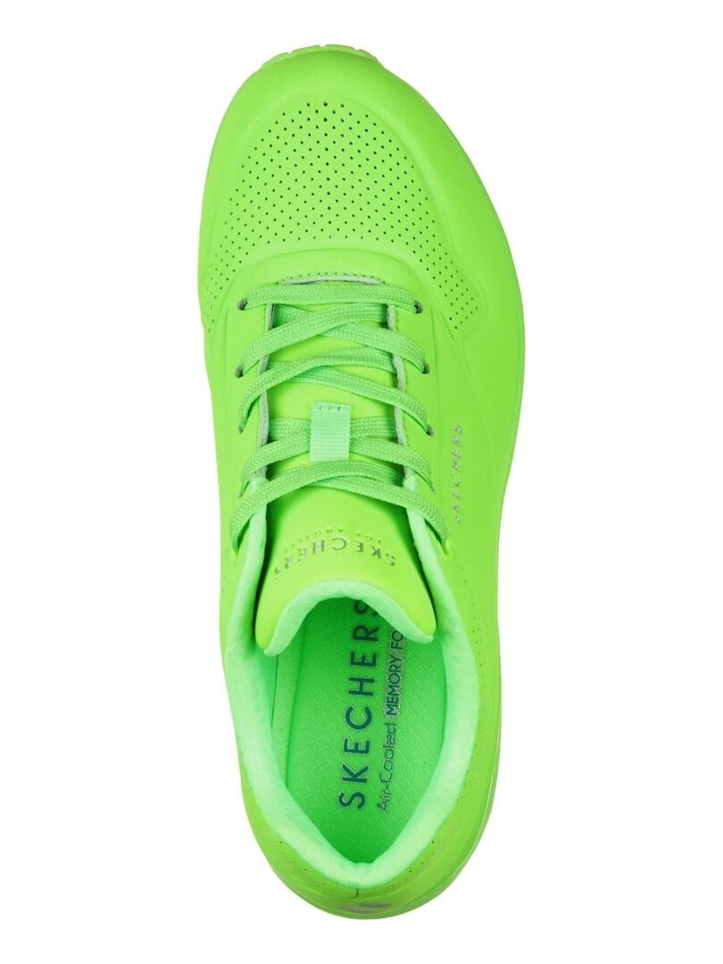 Basket Skechers Night Shades   Noir Vert clair