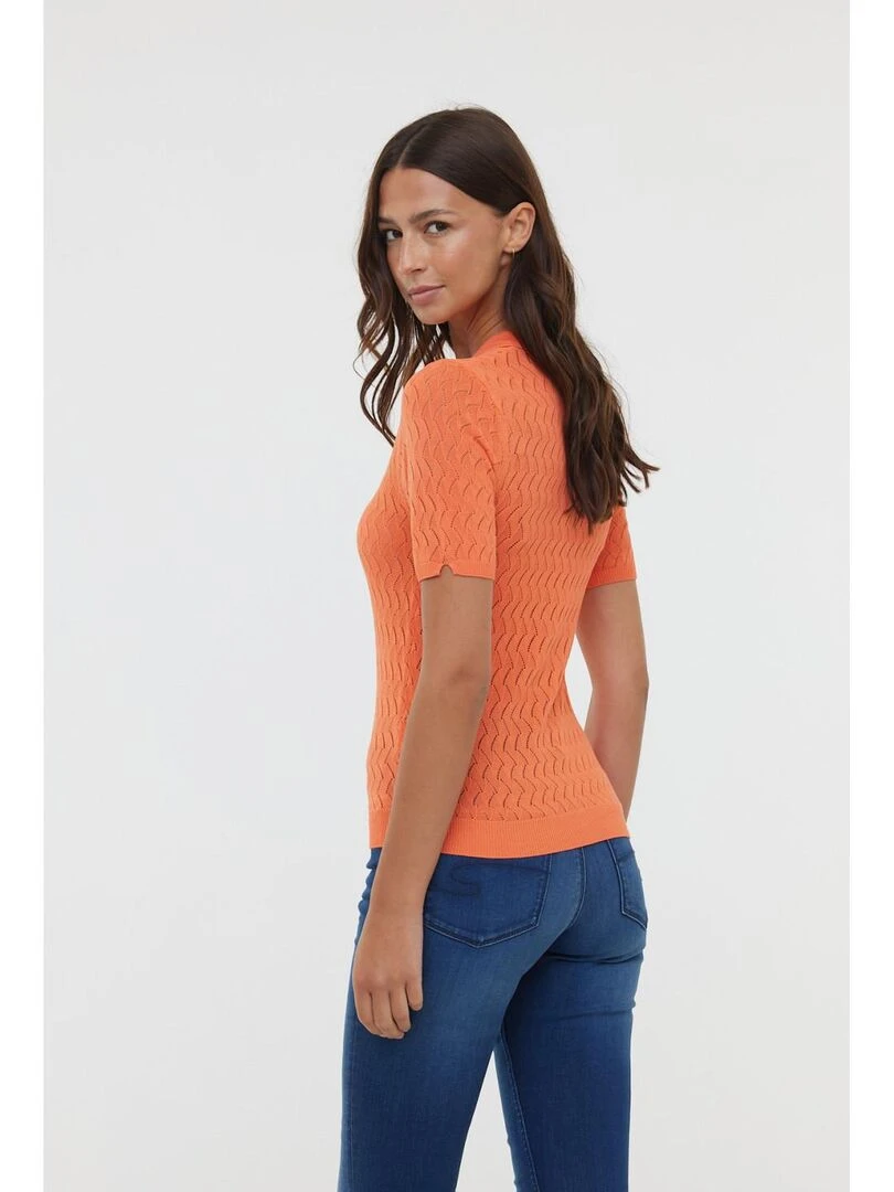 Lee Cooper   Polo manches courtes viscose slim BAHIA MC   Rose clair