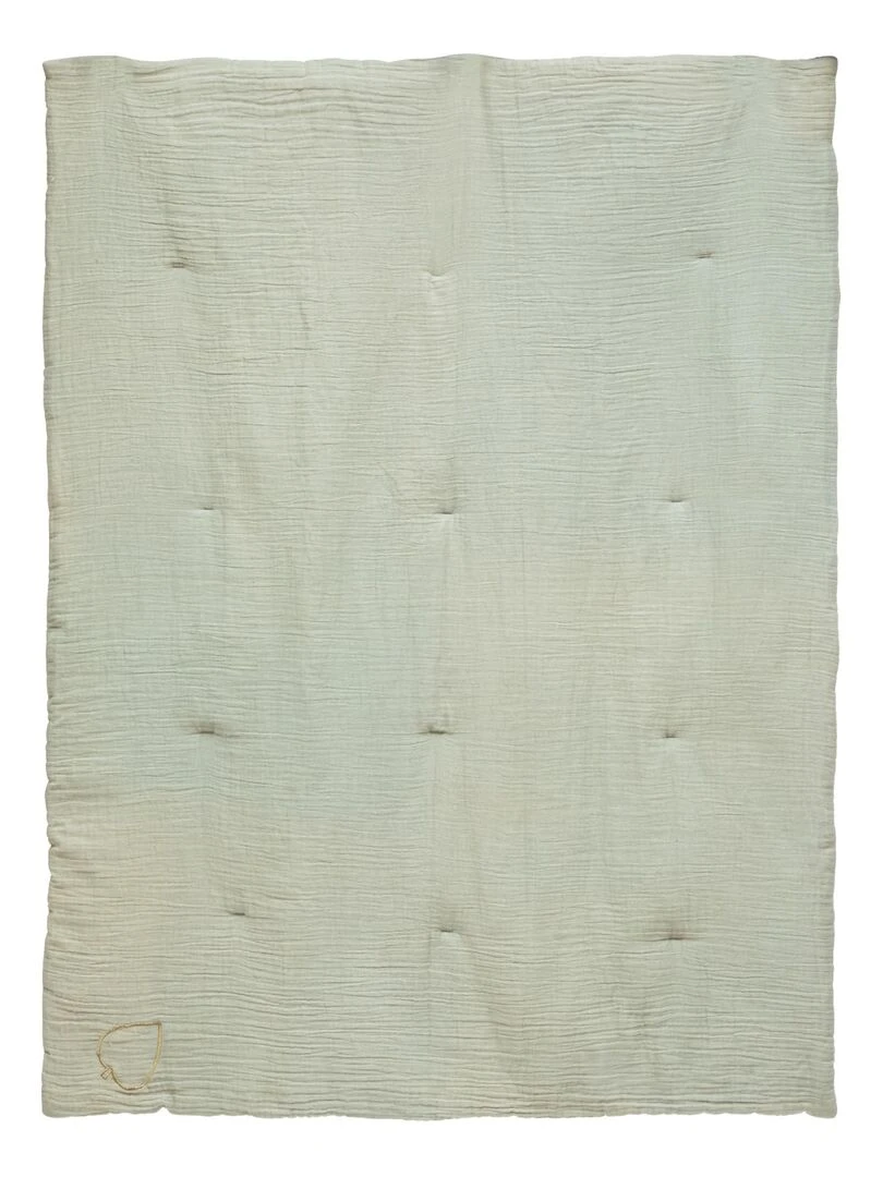 Edredon en gaze de coton Vert