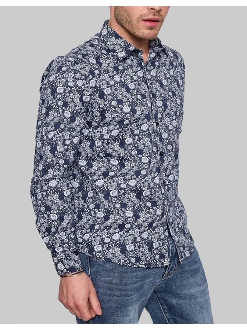 Chemise Kebello Bleu marine