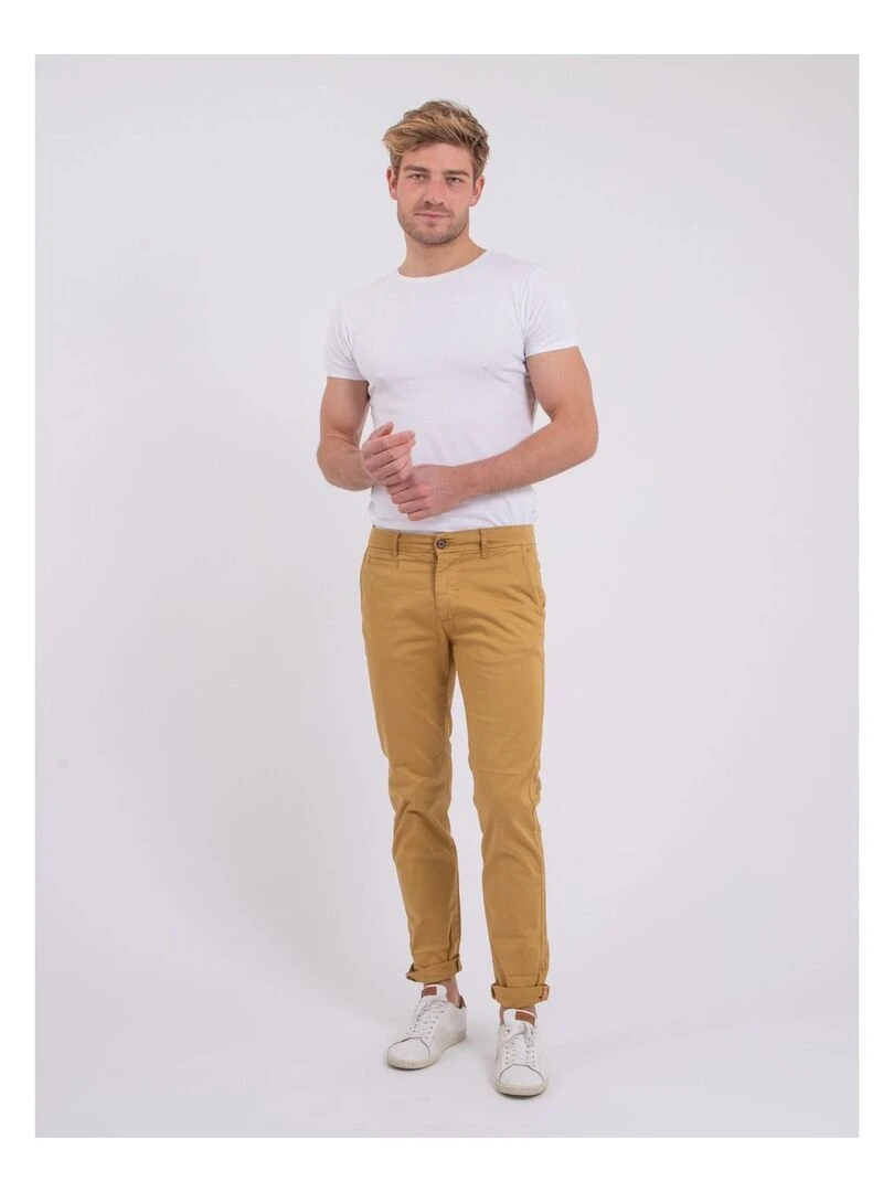 Pantalon chino CALES   Moutarde