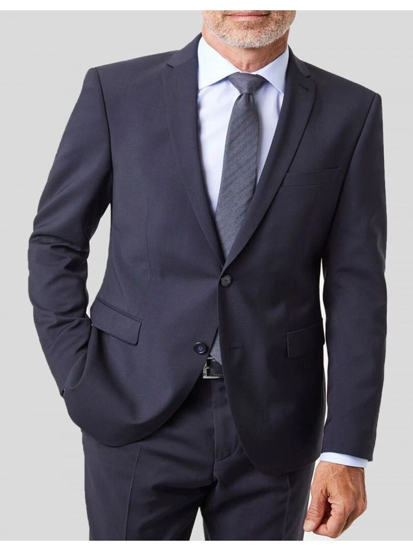 Veste 2 boutons classique Kebello Bleu marine