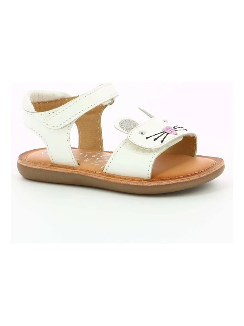Sandales Cuir Cloonie Blanc